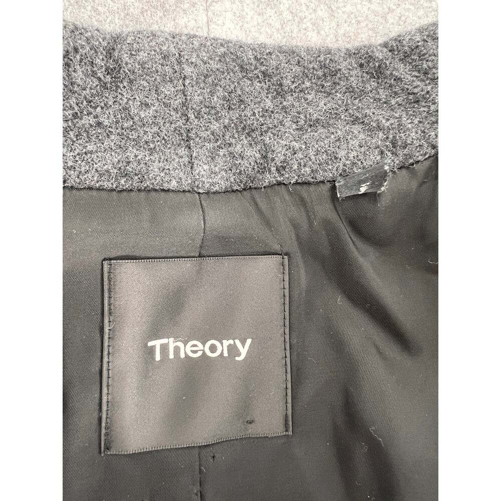 Theory Naomo Virgin Wool-Blend Jacket in Charcoal Light Heather - Picture 12 of 15